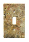 Scabos Travertine Switch Plate 4 1/2 x 4 1/2 Honed 2-DUPLEX Wall Cover